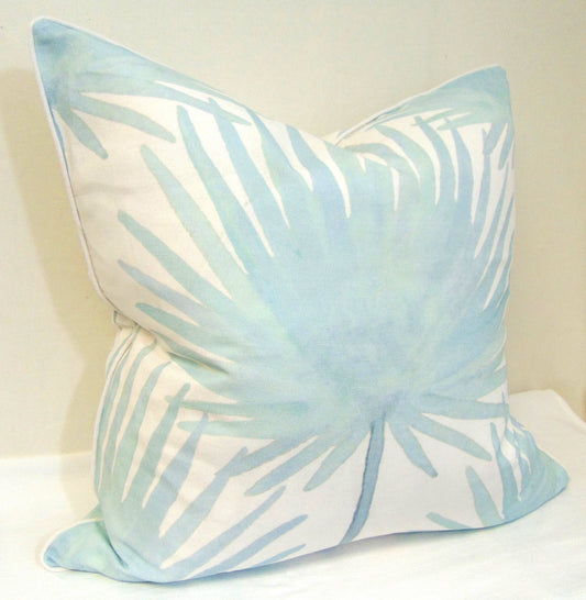 Limited Edition Palm Frond Pillow Cover With Welt