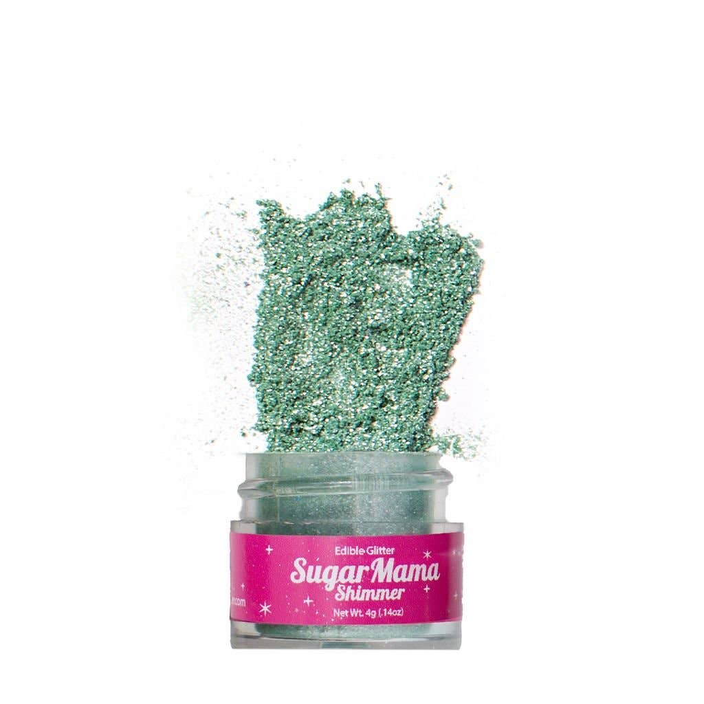 Glow Up Green Shimmer - Green Edible Glitter