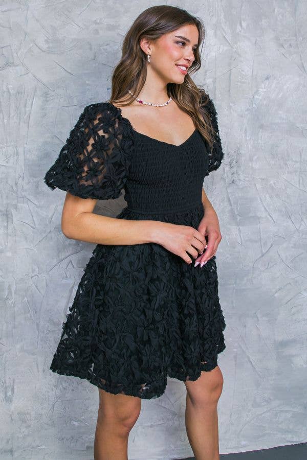 Woven mini dress