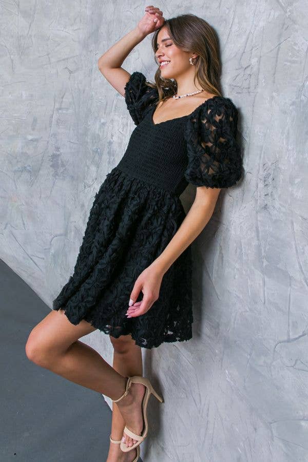 Woven mini dress