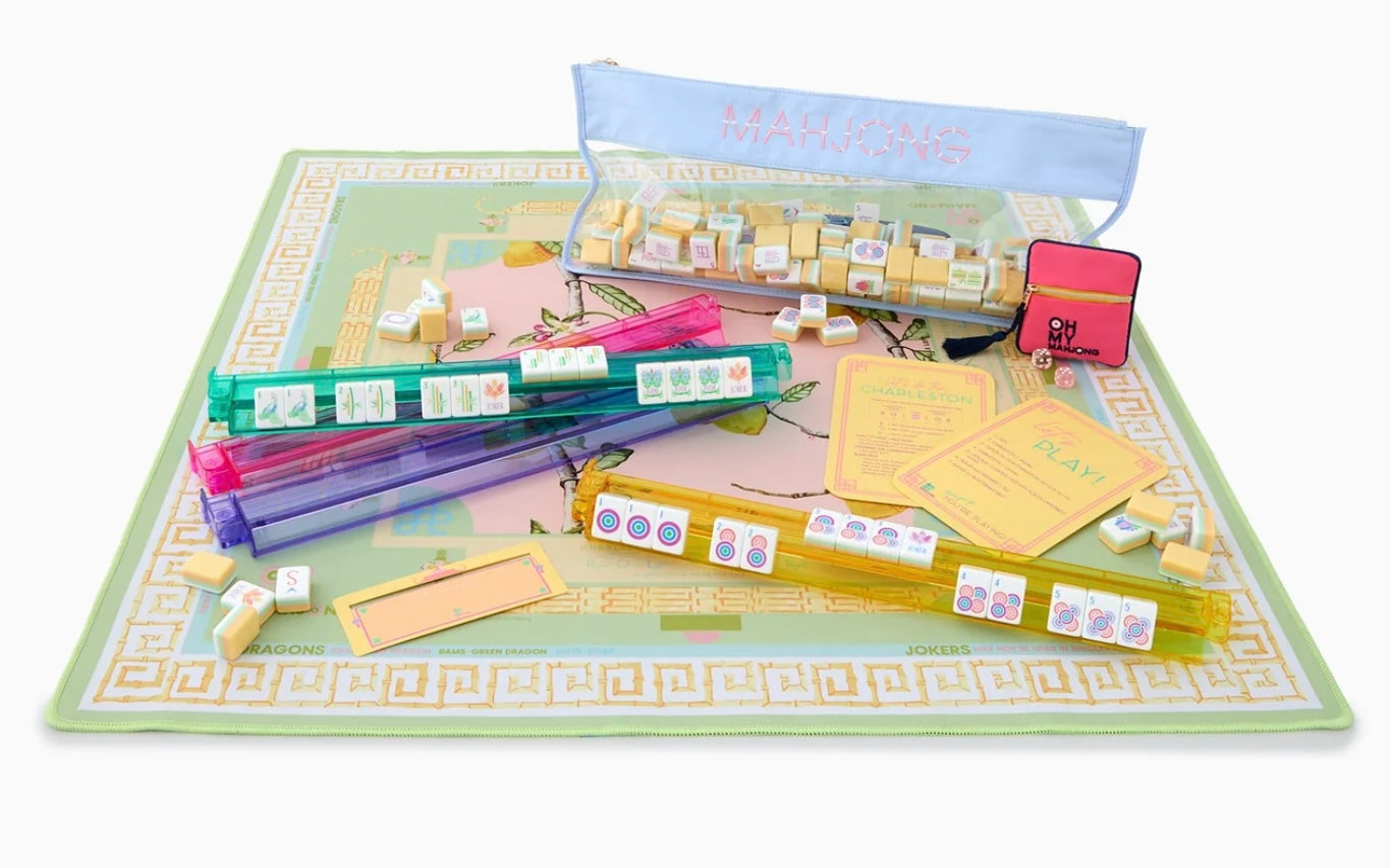 Citrus Songbird Mahjong Mat