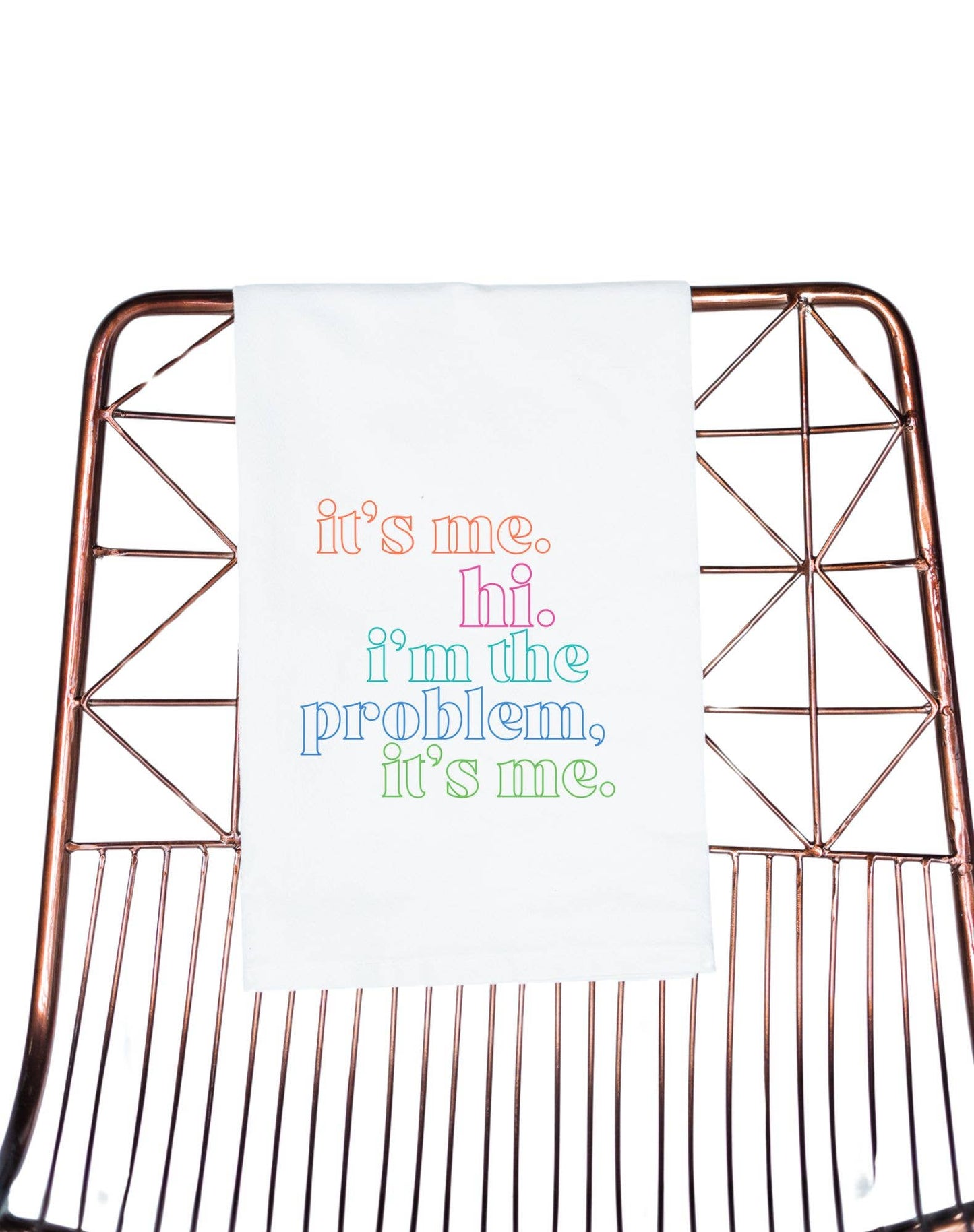 It's Me, Hi I'm the Problem It's Me Colorblock | Gift Towel