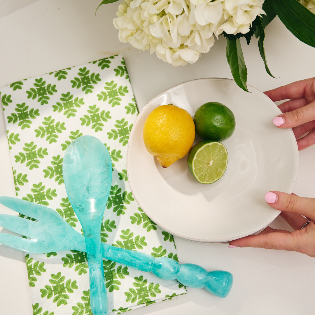 Bermuda Salad Servers, SumnerEdit: Green