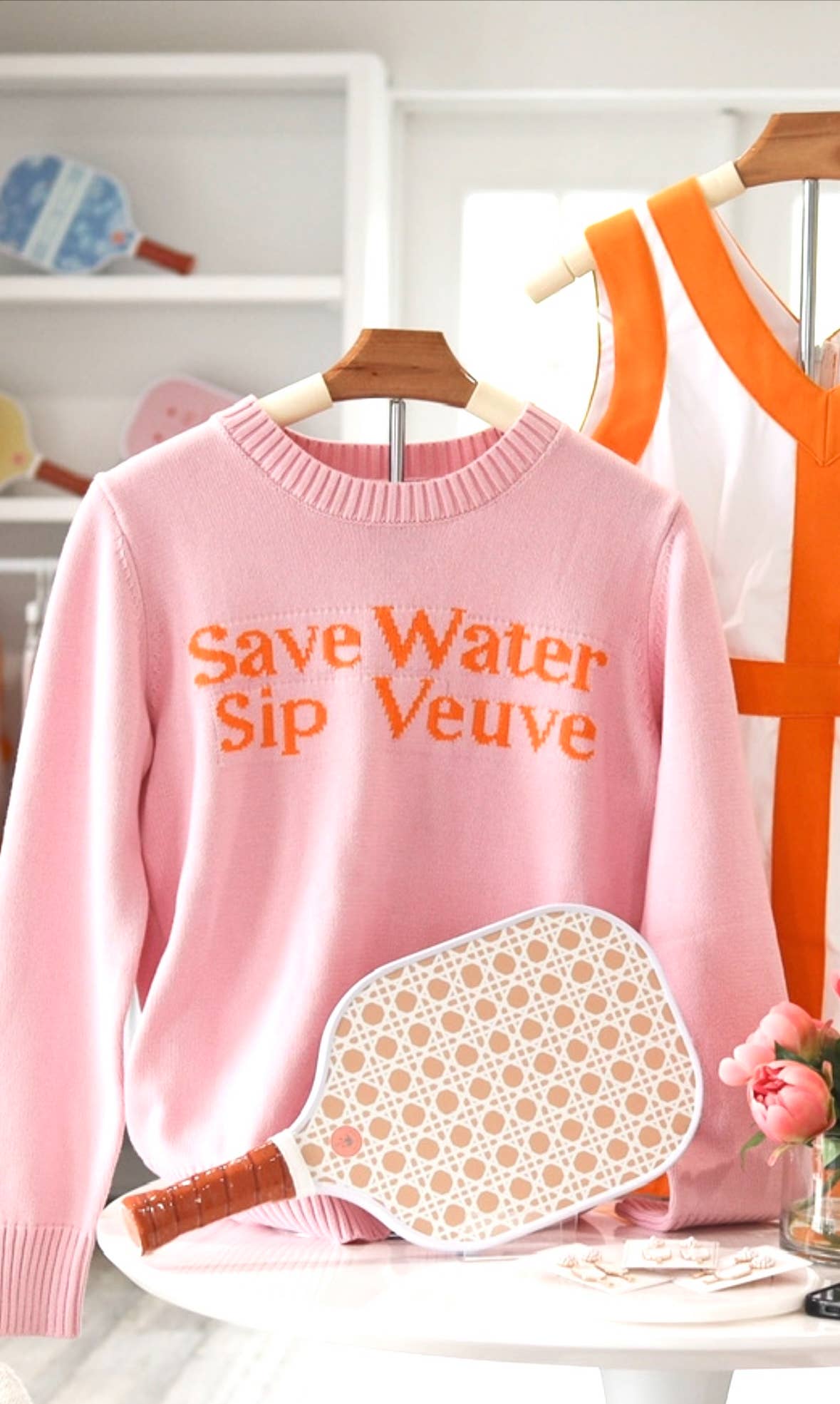 Woman's Luxury Pink Sweater 100 % Soft Cotton Funny Gift: S