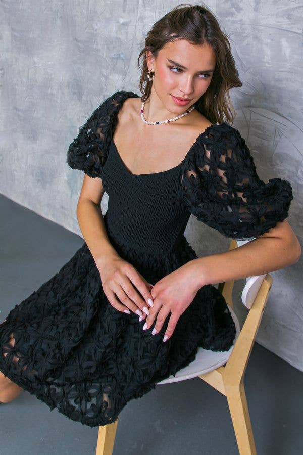 Woven mini dress