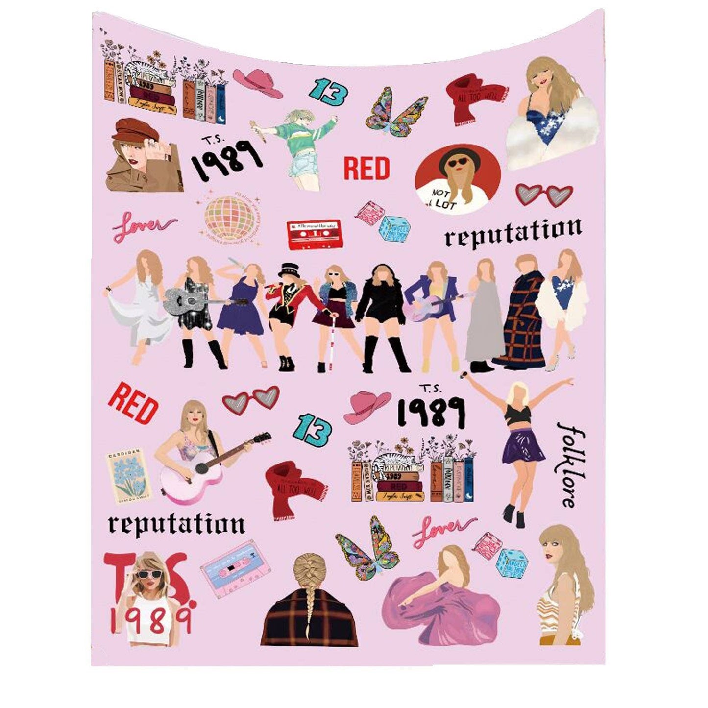 Taylor Swift Inspired Throw Blanket: 12