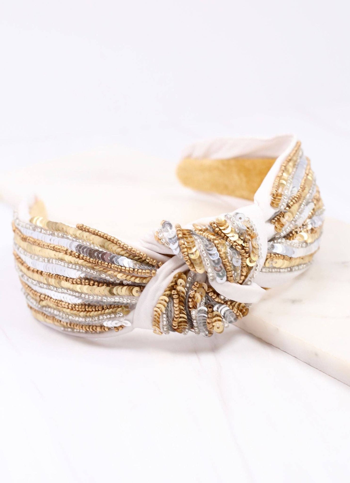 Reynolds Embellished Headband GOLD SILVER