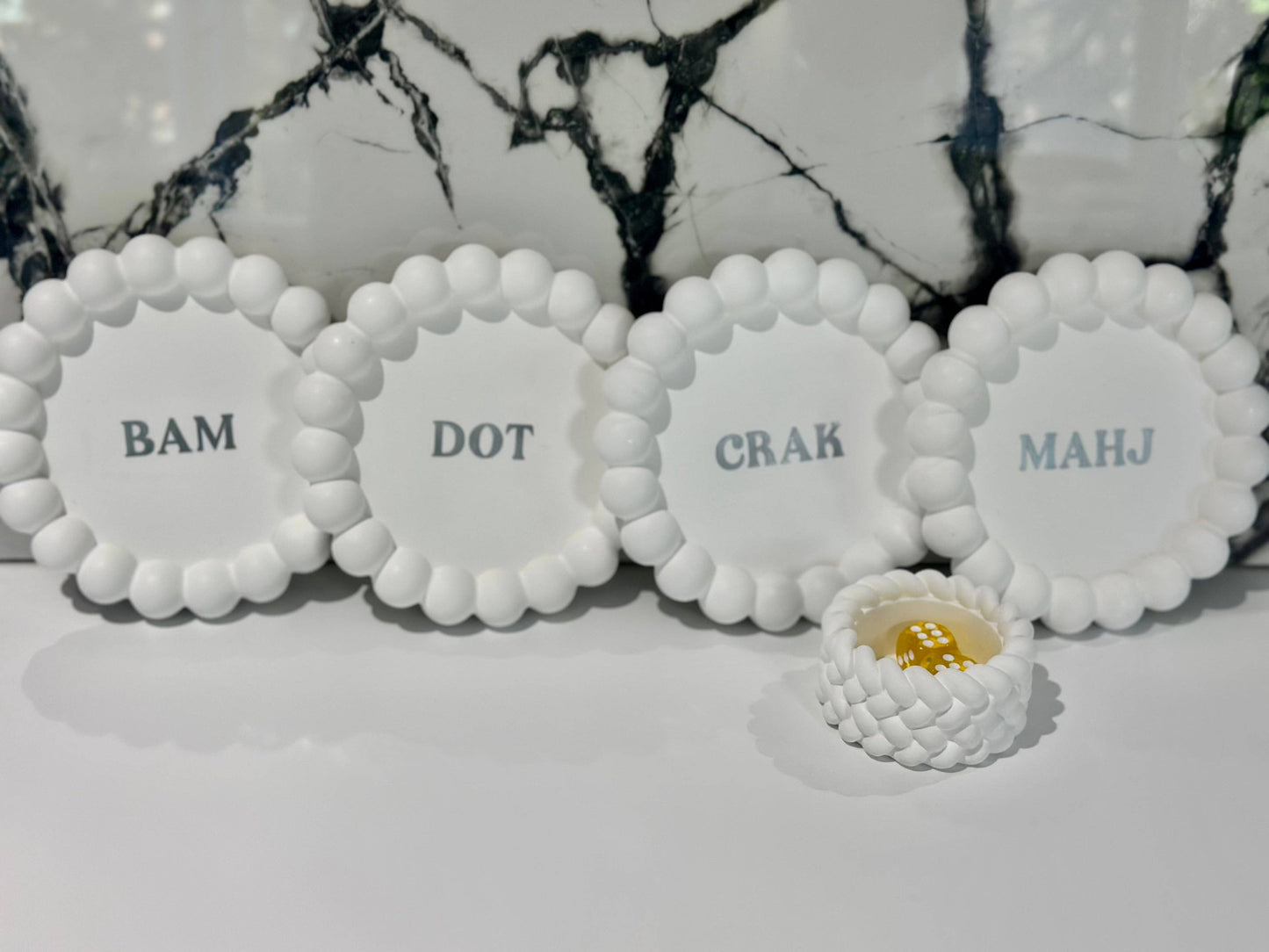 The Lara Lounge Set: Gold Dice (Set of Two) / Lavender / Mahj Edition GOLD