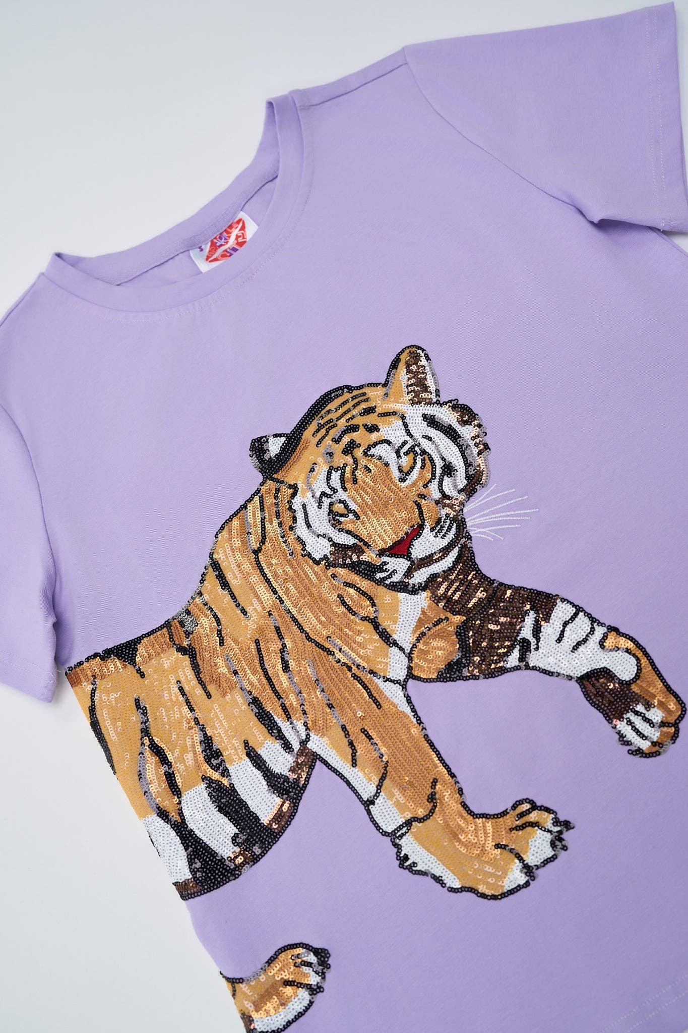 Tiger Wrap Around Tee: S WHITE