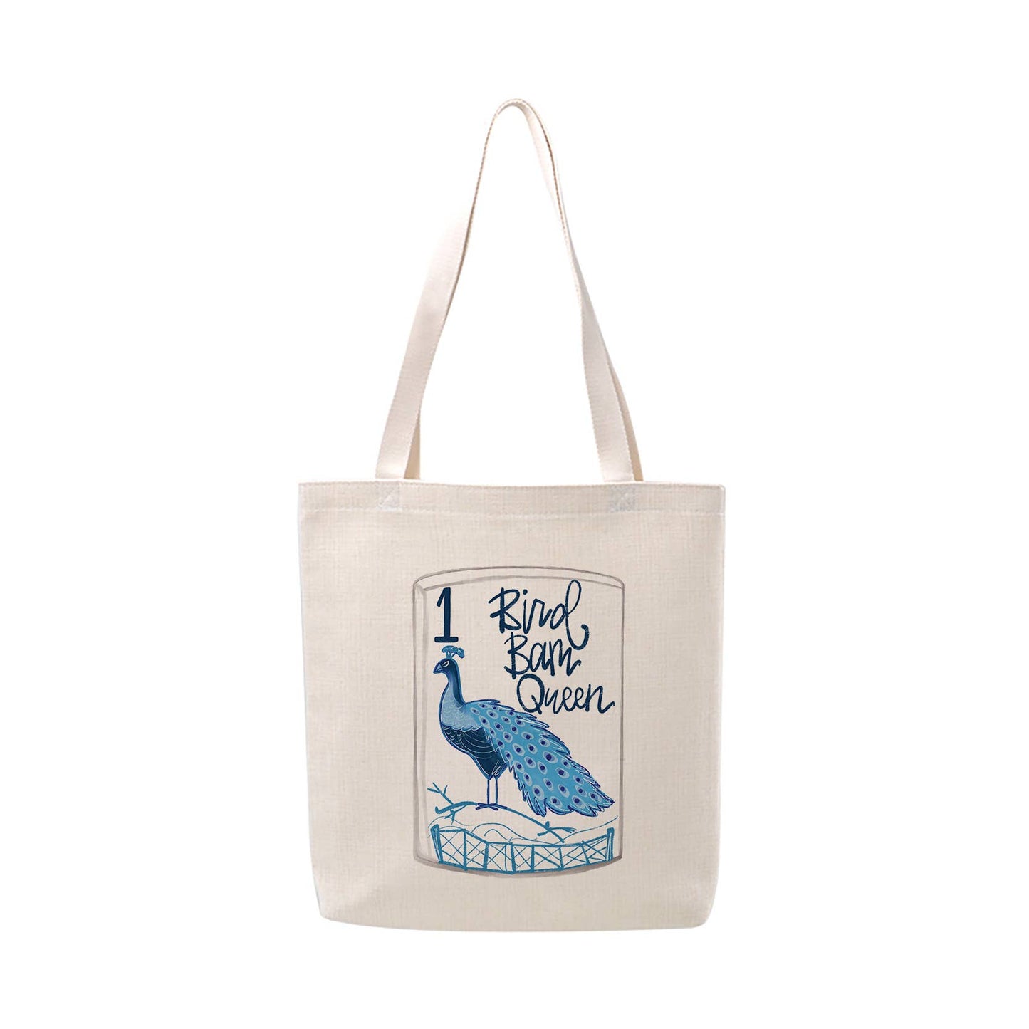 Mahjong Bird Bam Queen Tote Bag Preppy Mahj Tiles Canvas Bag
