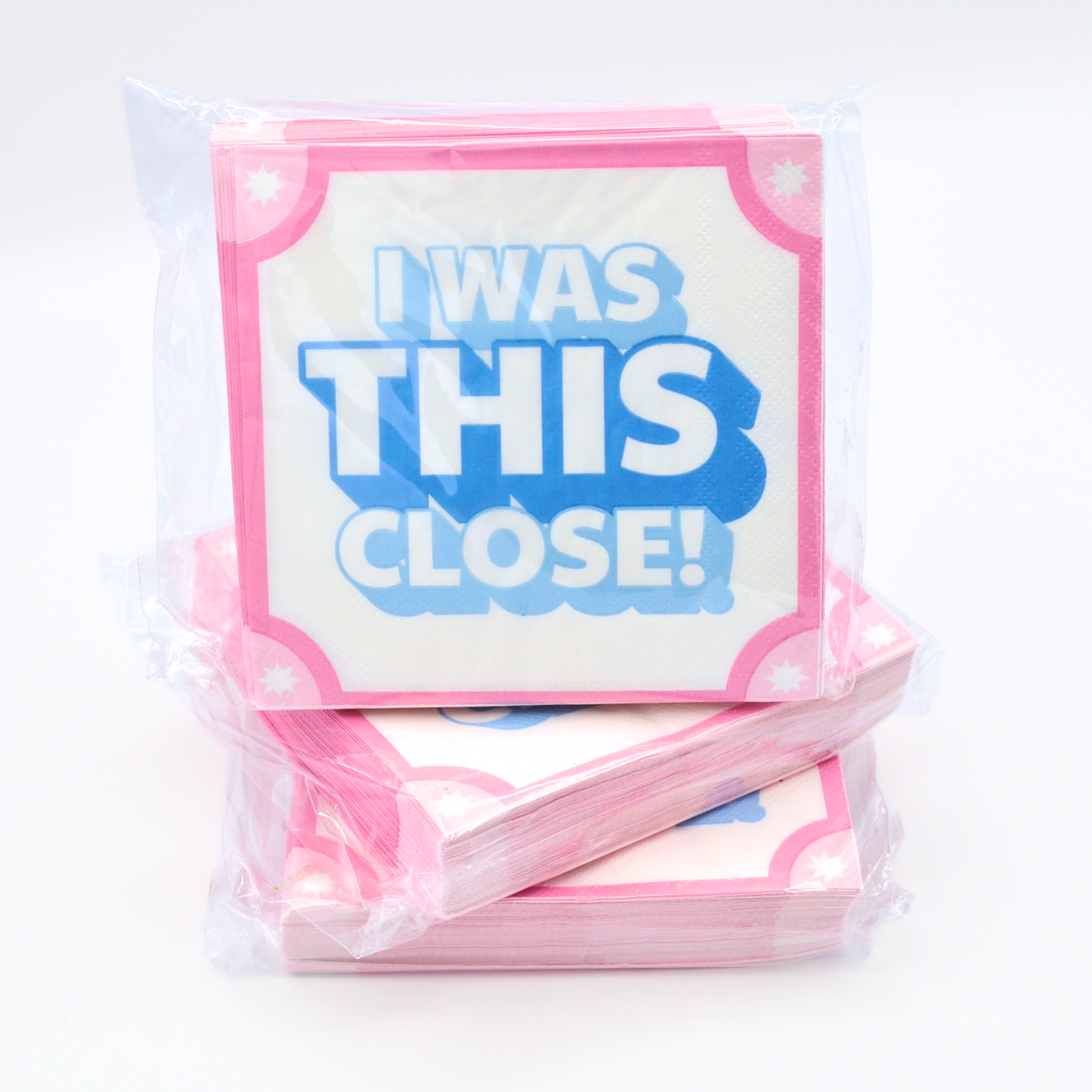 "I Was THIS Close!" Cocktail Napkins