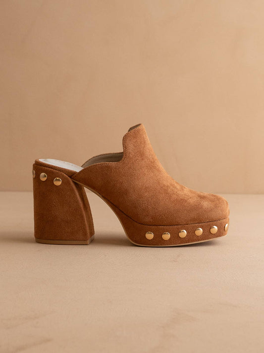 The Sierra | Caramel Platform Clog Mule: CARAMEL