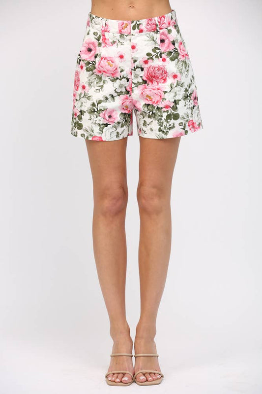 FLORAL PRINT SHORTS