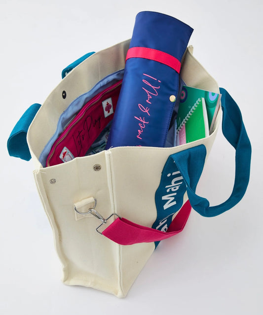 Teal Mahj it all Bag