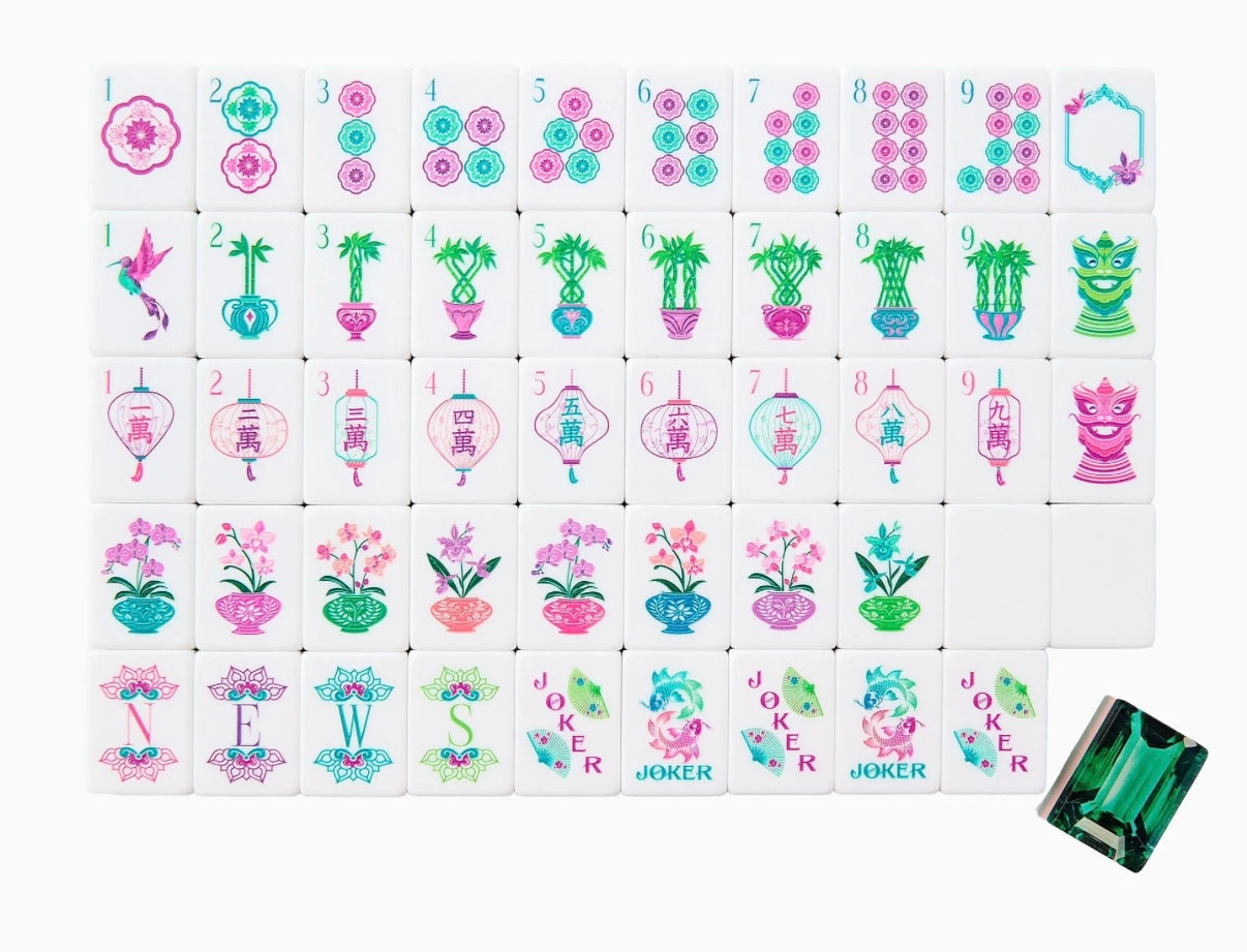 Emerald Mahjong Tiles