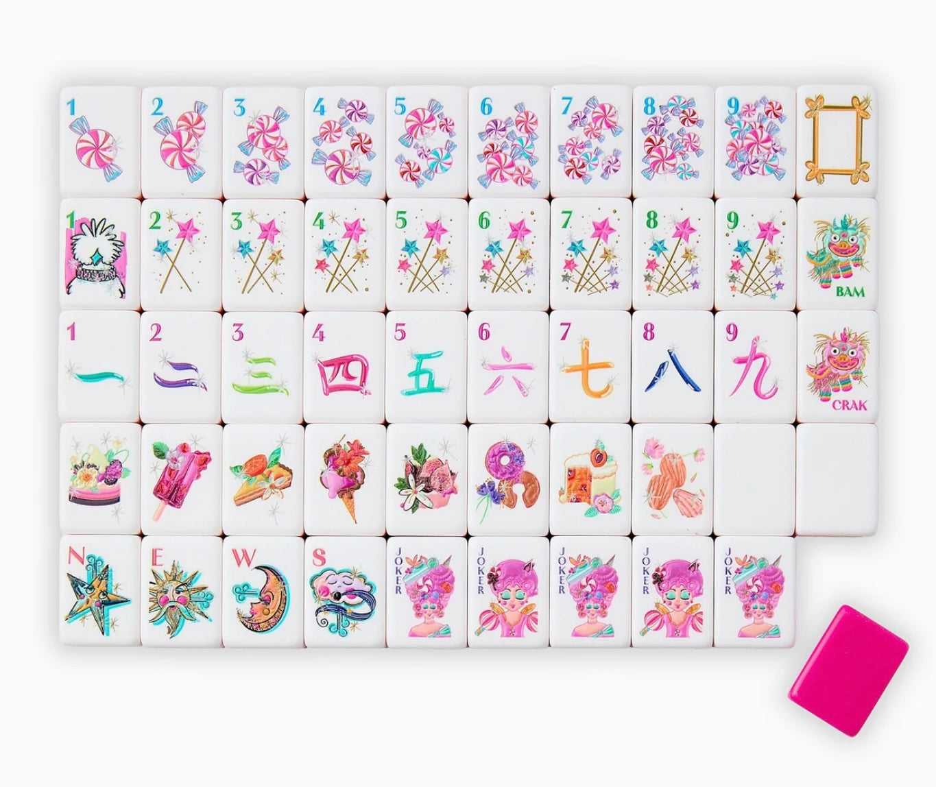 Glitterville Mahjong Tiles: Oh My Mahjong