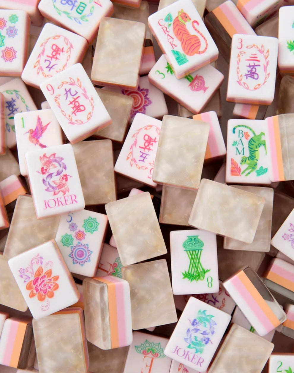 Pearlescent Mahjong Tiles: Oh My Mahjong