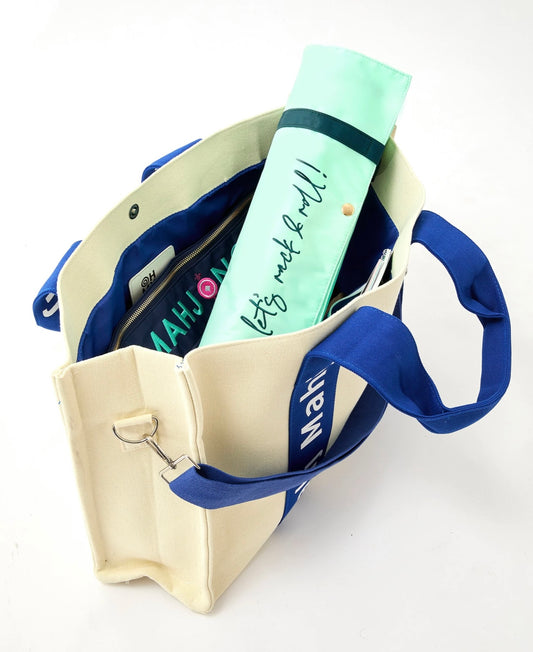 Blue Mahj It All Bag