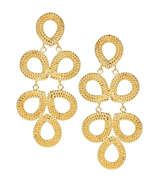 Ginger Earrings: Gold