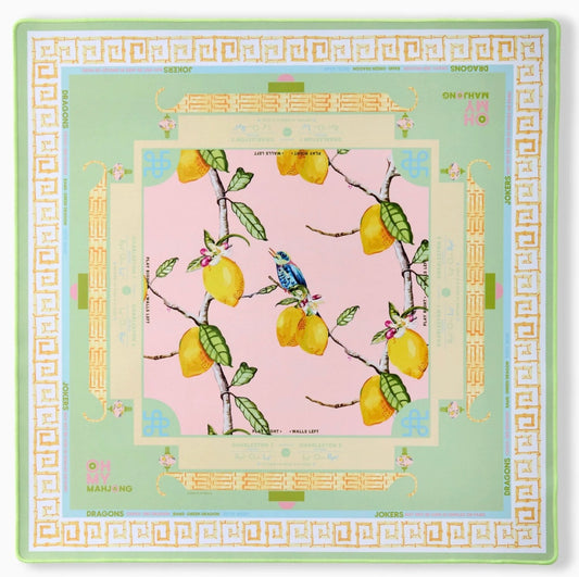 Citrus Songbird Mahjong Mat