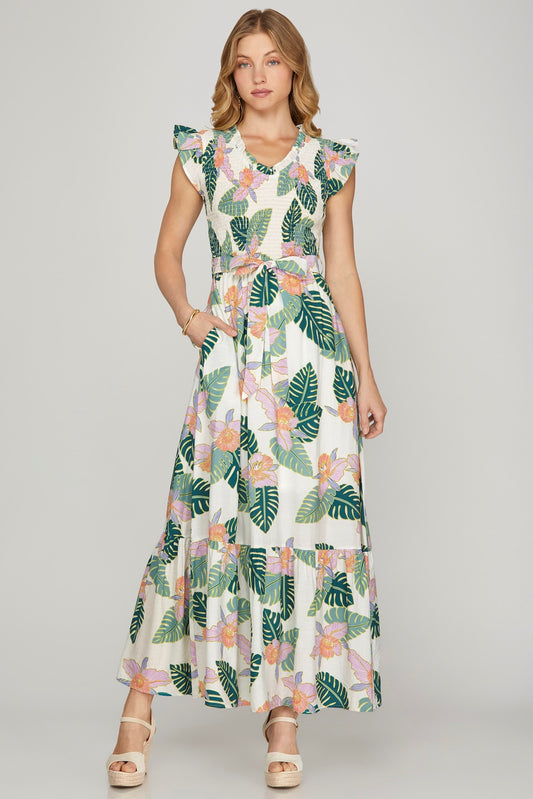 Tropical Maxi Dress