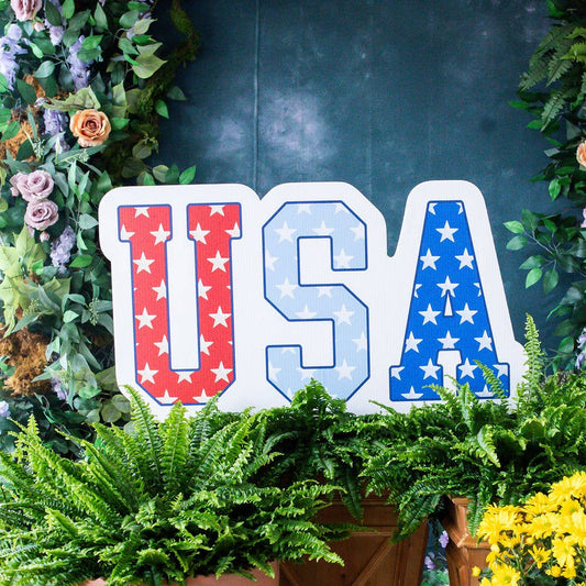 Grouped USA Garden Stake