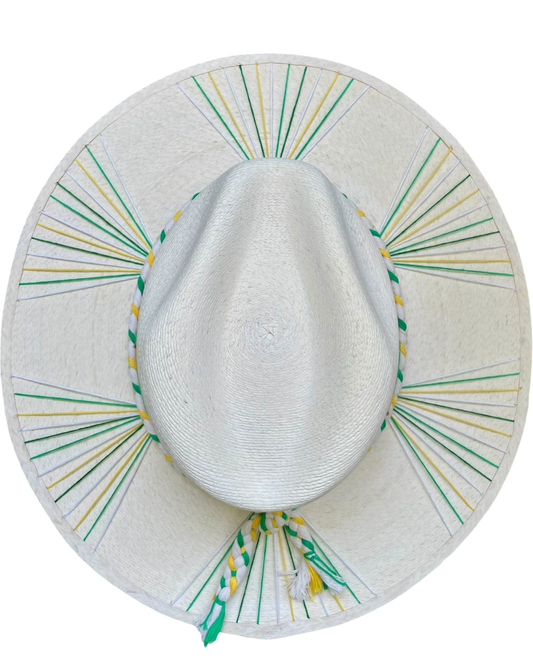 Hole in One Green Palm Hat: Medium