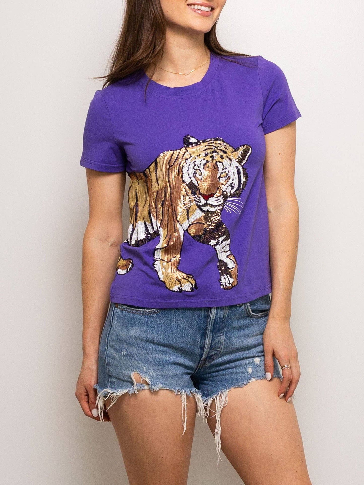 Tiger Wrap Around Tee: S WHITE