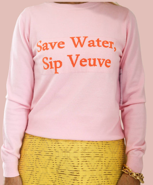 Woman's Luxury Pink Sweater 100 % Soft Cotton Funny Gift: S