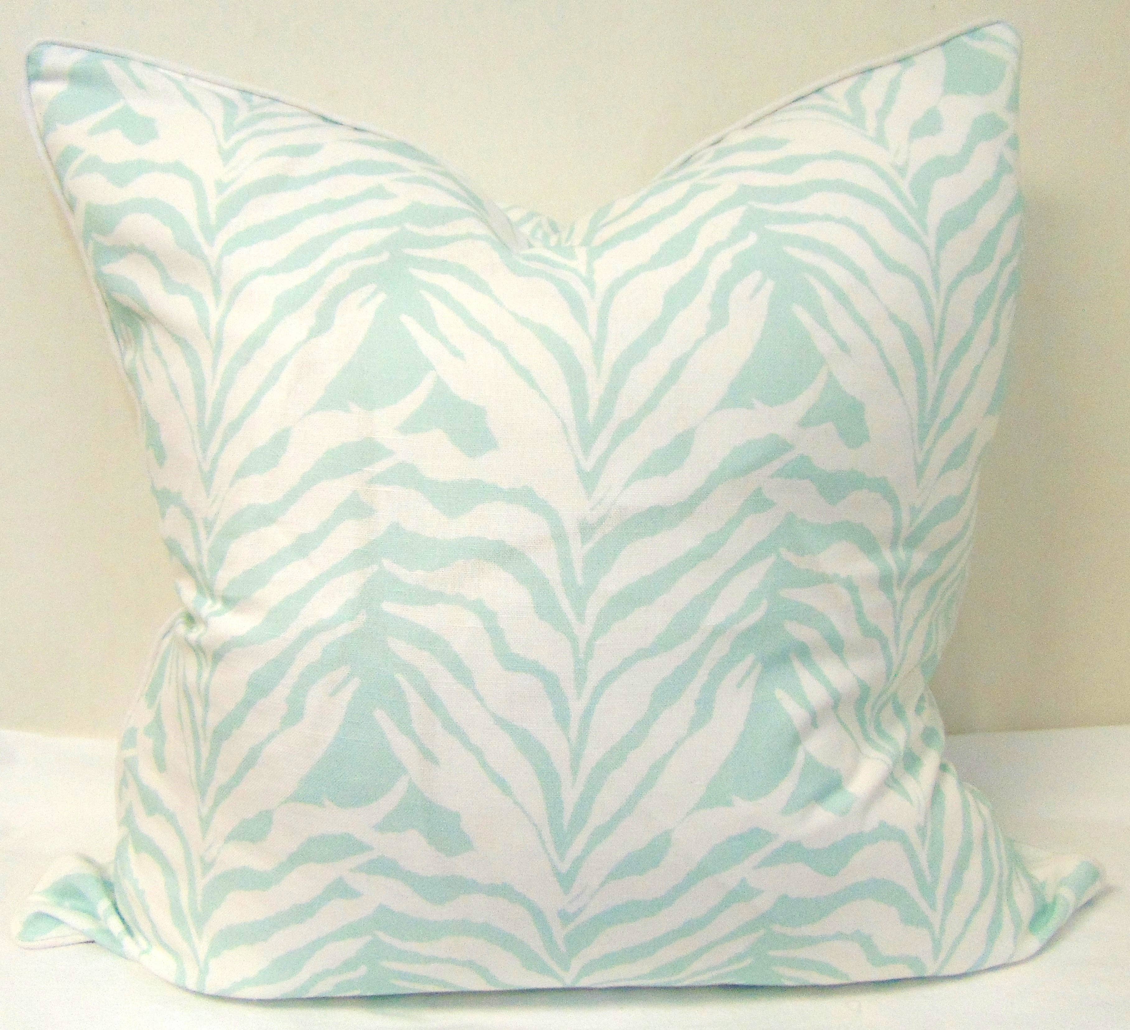 Limited Edition Seaweed Stripe Seamist Pillow Cover W/ Welt