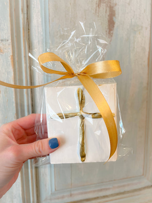 Hand Painted Cross: 4x6 inches