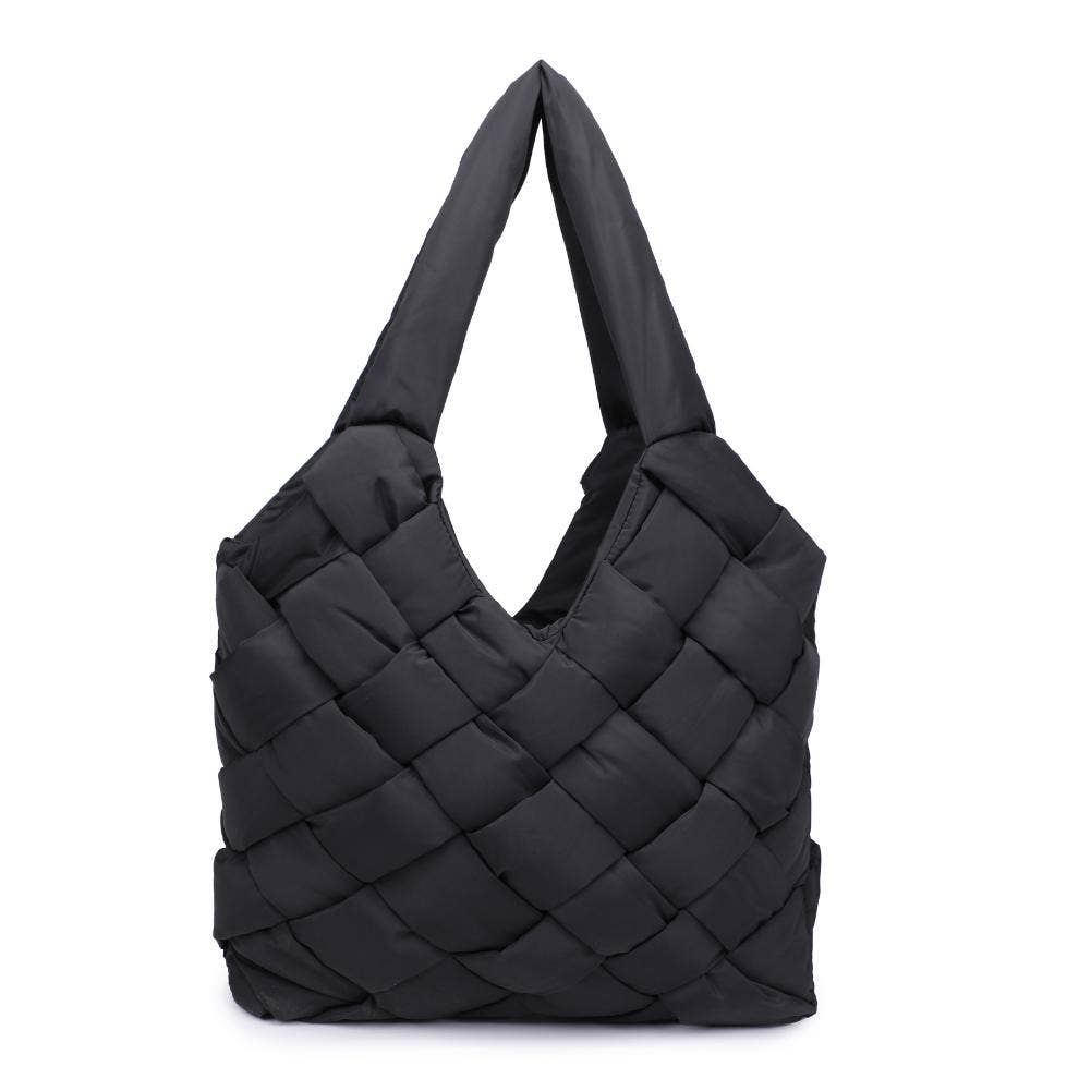 Illumine Woven Nylon Tote: Nude