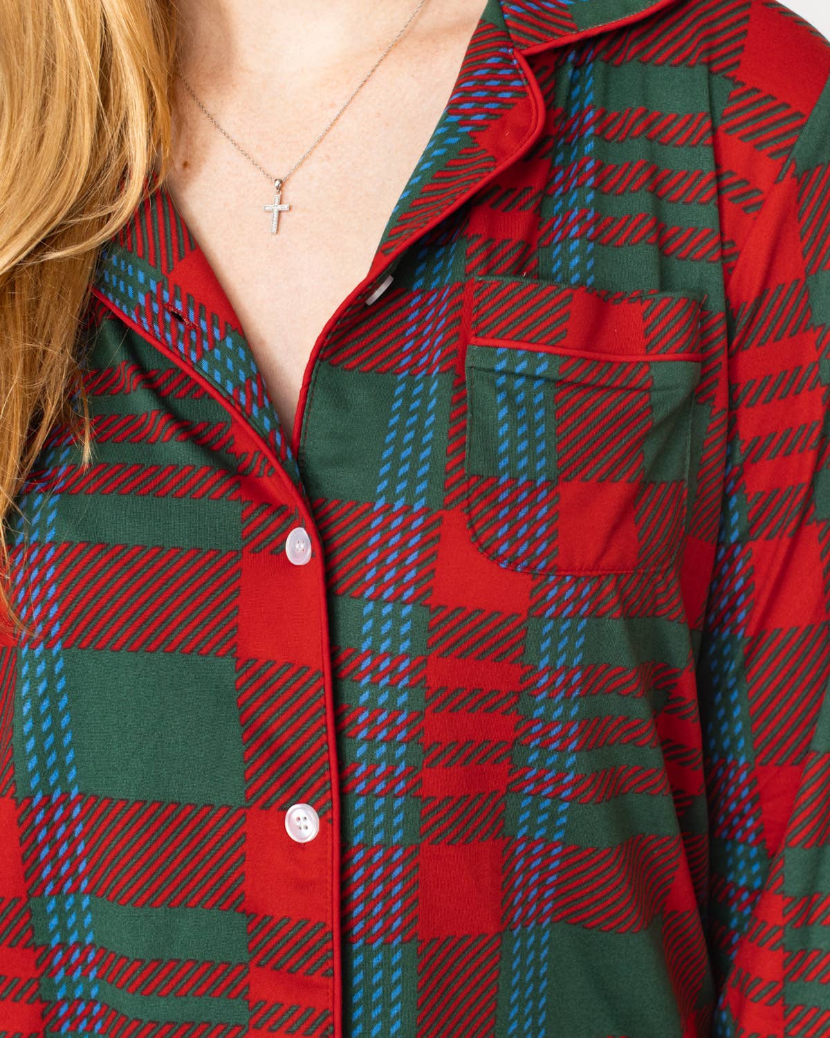 Telluride Plaid Button Up PJ Set