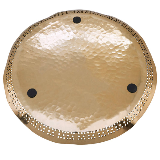 Hole Punched Charger: Gold / 14"