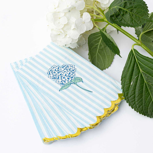 Hydrangea Stem Paper Guest Towel Packs