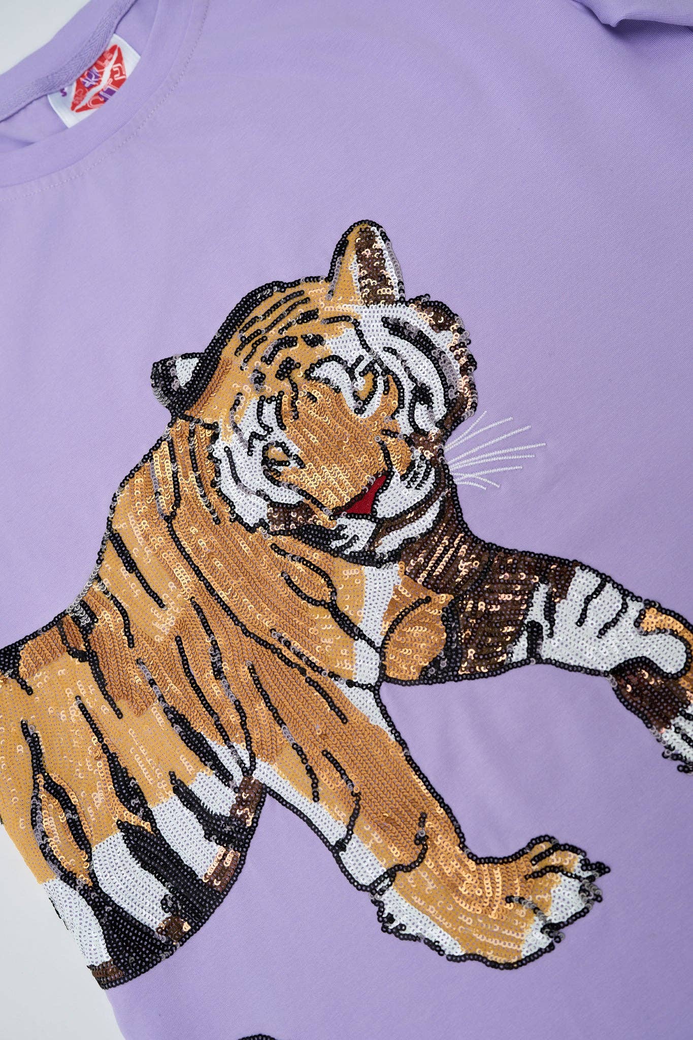 Tiger Wrap Around Tee: S WHITE