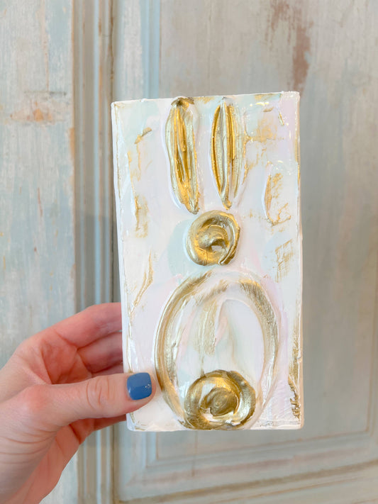 4x6 Hand Painted Single Bunny
