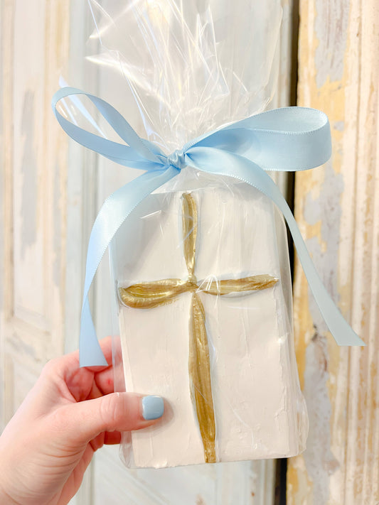 Hand Painted Cross: 4x6 inches