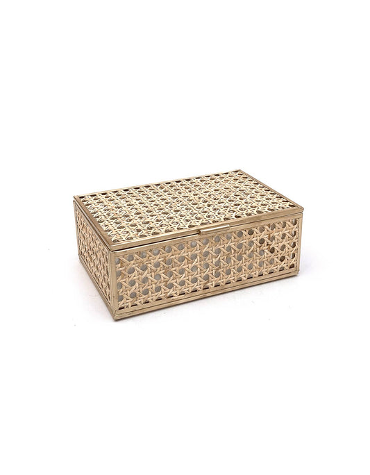 Natural Cane Wicker Jewelry Decor Box